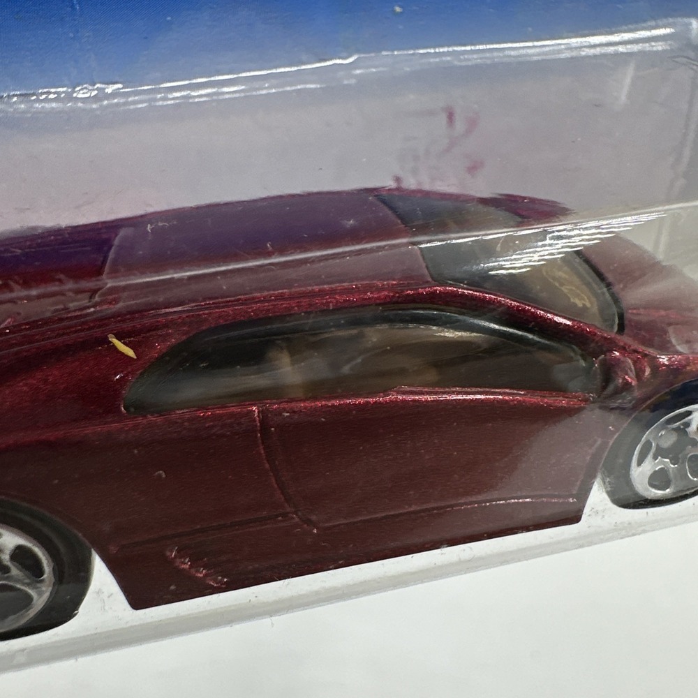 Hot Wheels 1998 Burgundy Red Lamborghini Diablo 5 Spoke Wheels #781 - Picture 9 of 12